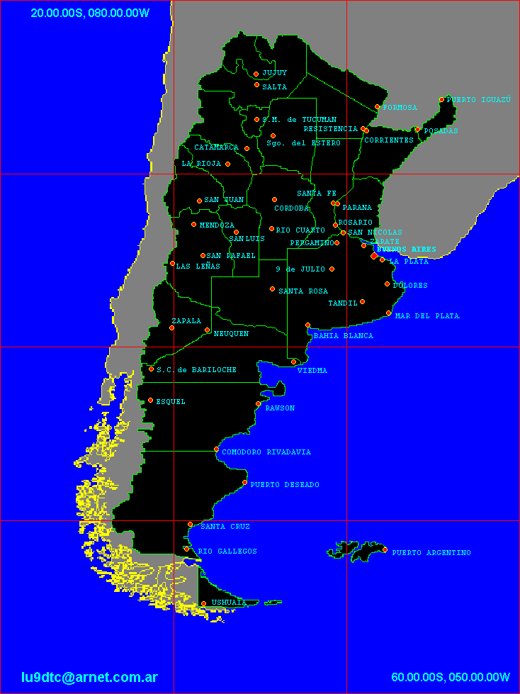 Argentina, por LU9DTC